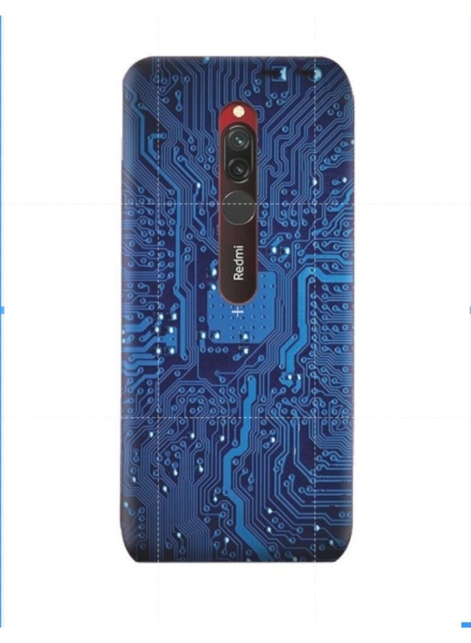 AMC DESIGN Protective Case Cover For Xiaomi Redmi 8 Blue