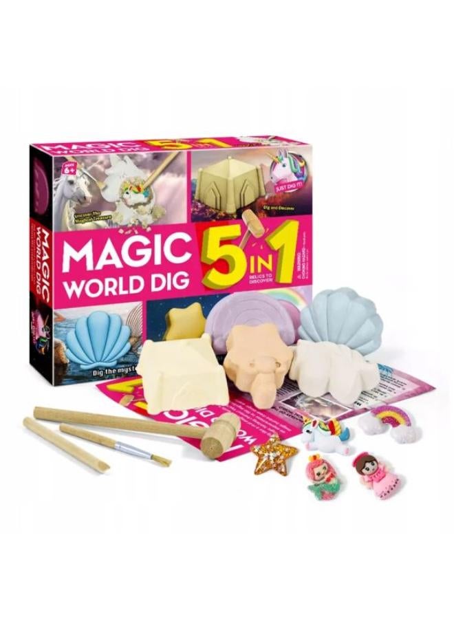 Shwy Eduman 5 In 1 Magic World Dig Kit