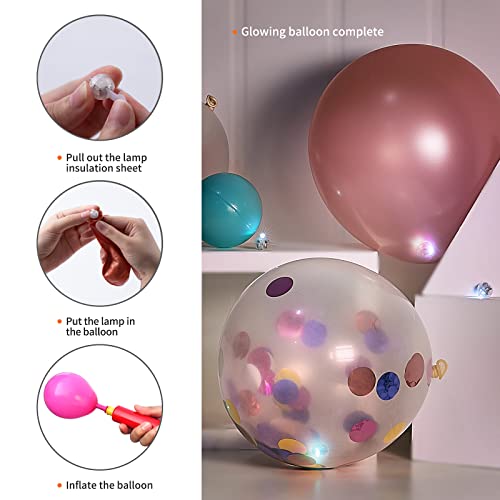 Aogist 100pcs White Balloon Lights,Long Standby Time Waterproof Mini Light,Battery Powered,Round LED Ball Lamp for Latex Balloon Paper Lantern Party Wedding Festival Christmas Halloween Decorative - Image 4