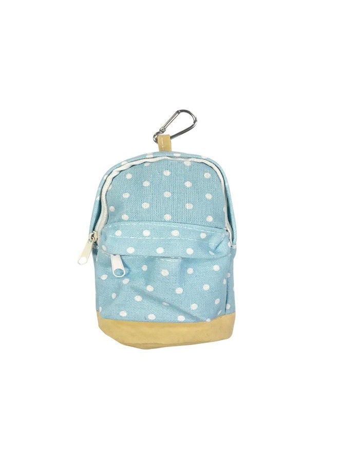 Wrapables Mini Backpack Pencil Case Pouch, Blue - Image 1