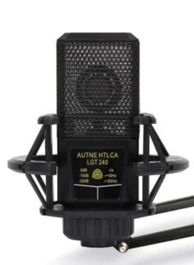 DUSALA LGT240 Condenser Microphone Studio Cardioid Directional Audio Recording Mic for PC Computer Video Camera Camcorder Live Broadcast Dance Studio Recording. - Image 1