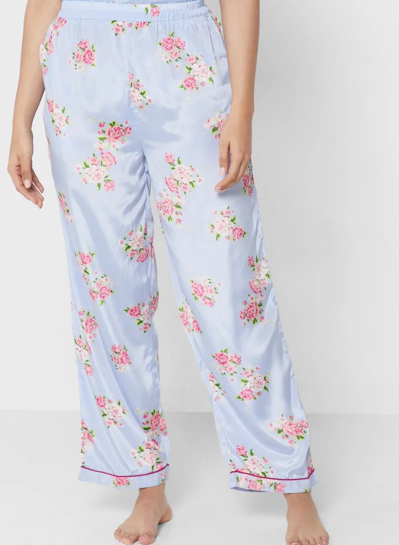 ELLA 3Pc Pyjama Set Cami Top With Night Robe & Pant