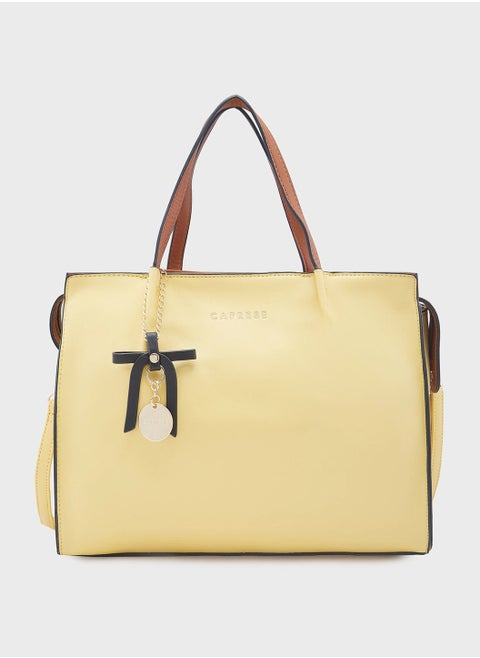 CAPRESE-TIERA SATCHEL LARGE YELLOW