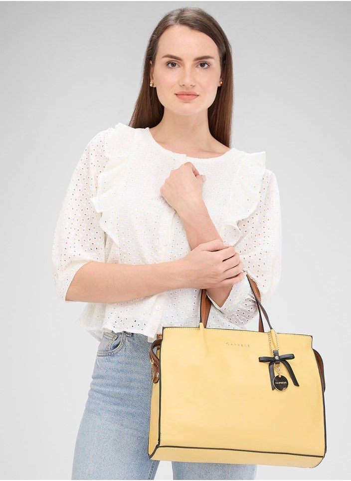 CAPRESE - CAPRESE-TIERA SATCHEL LARGE YELLOW - Image 1