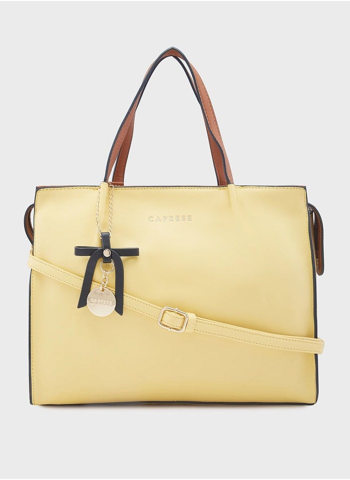 CAPRESE - CAPRESE-TIERA SATCHEL LARGE YELLOW - Image 1
