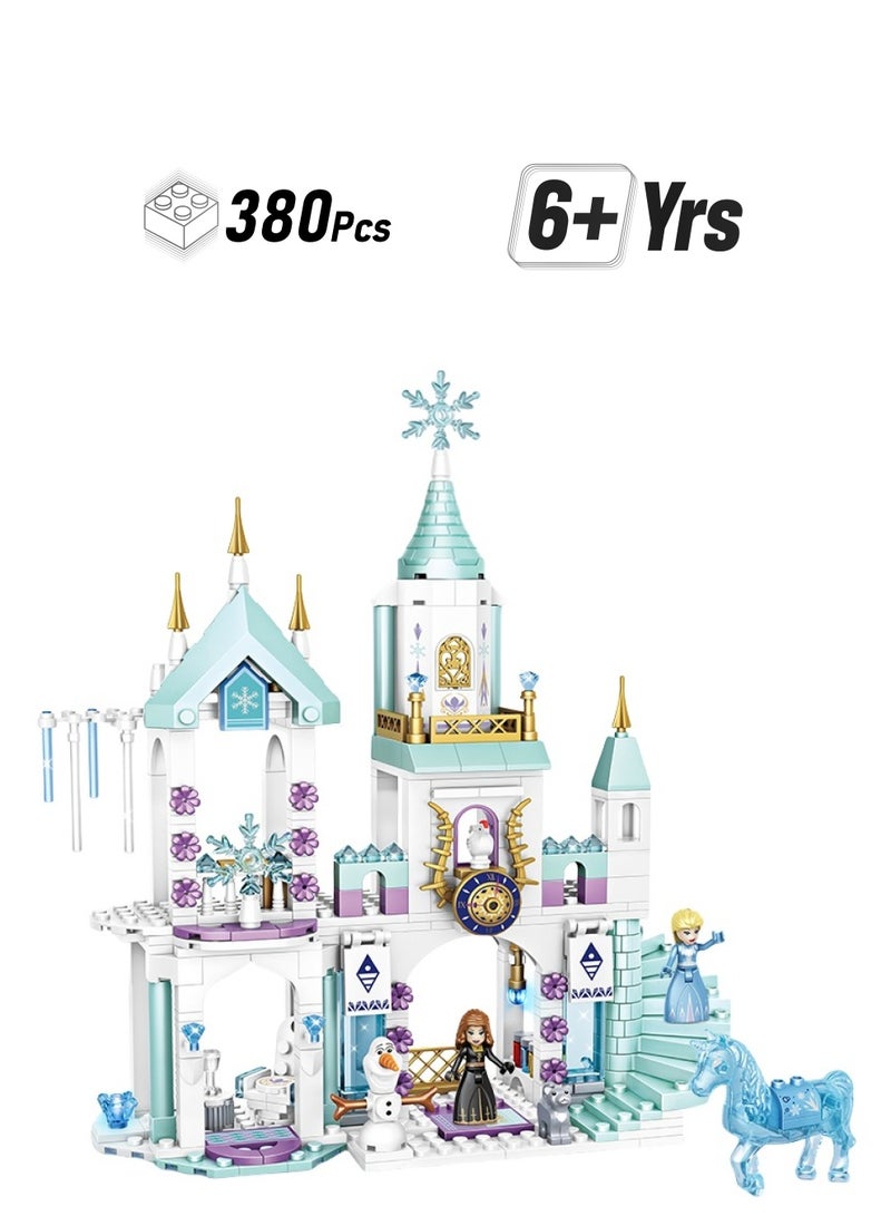 Princess Castle Model Building Kit 380PCS - Premium Collectible for Kis&Teens & Adults (38x26cm)  - Image 1