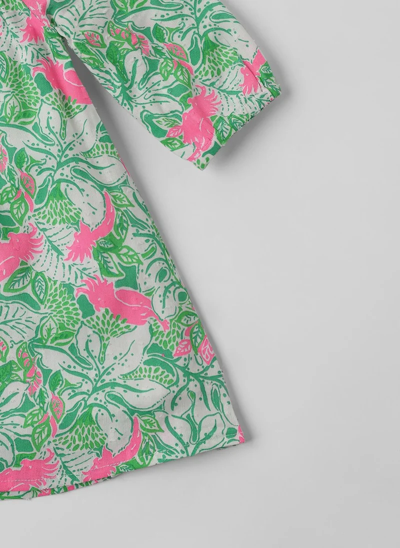 Nautinati Printed Collar Dress