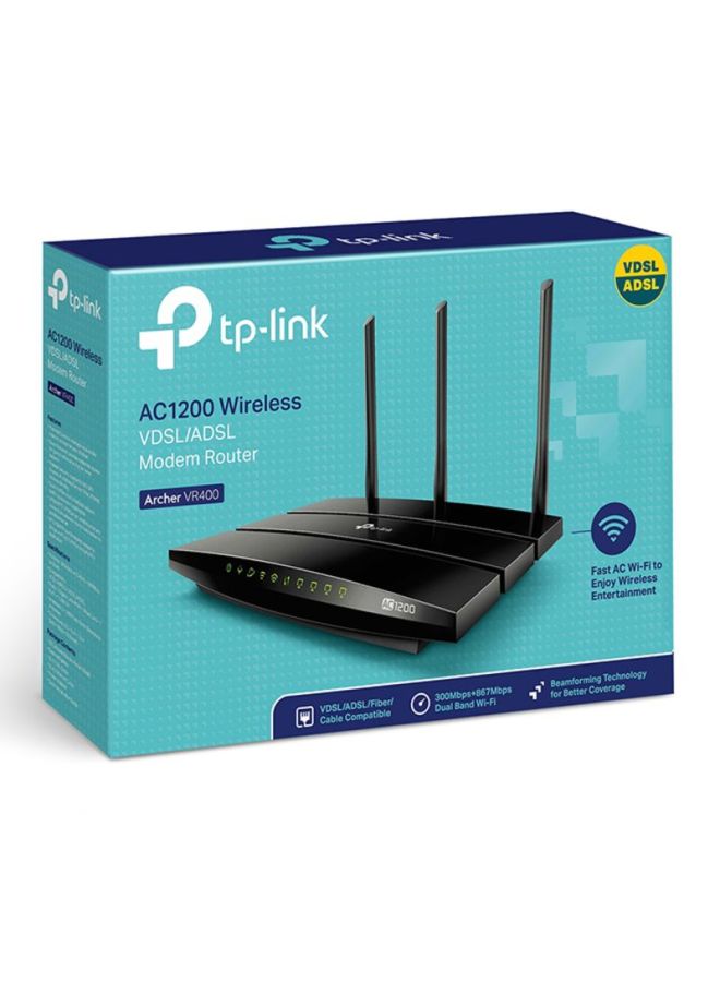 TP-LINK Archer Wireless Triple Antenna Router Black - Image 4