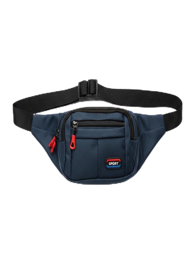 KARP Large Cross Body Fanny Pack Pockets,Gifts for Enjoy Sports Workout Traveling Running Casual Hands-Free Wallets Waist Pack Phone Bag Carrying All Phones (Blue) - Image 1
