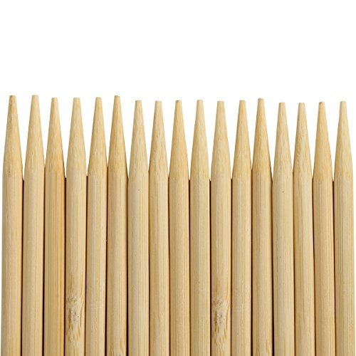 FLYPARTY Bamboo Marshmallow Roasting Sticks with 30 Inch 5mm Thick Extra Long Heavy Duty Wooden Skewers,Roaster Barbecue S'Mores Skewers Hot Dog Forks for Camping,Party,Kebab Sausage(60 Pcs) - Image 5