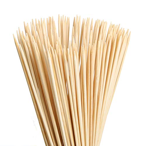 FLYPARTY Bamboo Marshmallow Roasting Sticks with 30 Inch 5mm Thick Extra Long Heavy Duty Wooden Skewers,Roaster Barbecue S'Mores Skewers Hot Dog Forks for Camping,Party,Kebab Sausage(60 Pcs) - Image 1