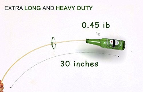 FLYPARTY Bamboo Marshmallow Roasting Sticks with 30 Inch 5mm Thick Extra Long Heavy Duty Wooden Skewers,Roaster Barbecue S'Mores Skewers Hot Dog Forks for Camping,Party,Kebab Sausage(60 Pcs) - Image 4