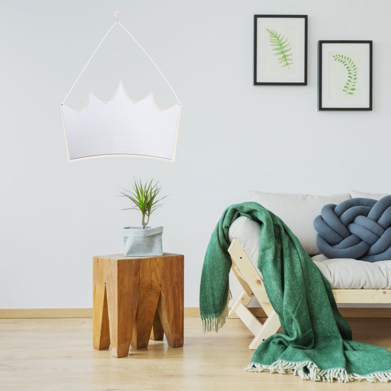 🏠 مرايا صغيرة للزينة بتصميم شكل تاج أنيق للديكور المنزلي - Image 1