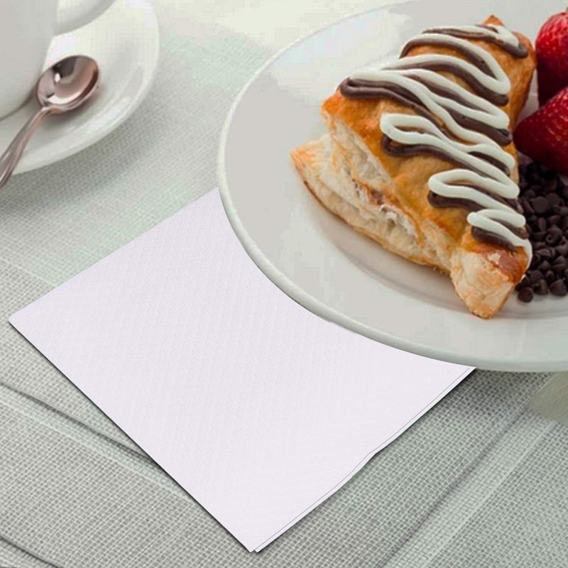 Beeta Velvet Paper Table Top Napkins Tissue, 30 x 30 Cm (Pack of 6) 300 Napkins -Each 2 Ply - 100% Natural Cellulose Fiber - Image 4