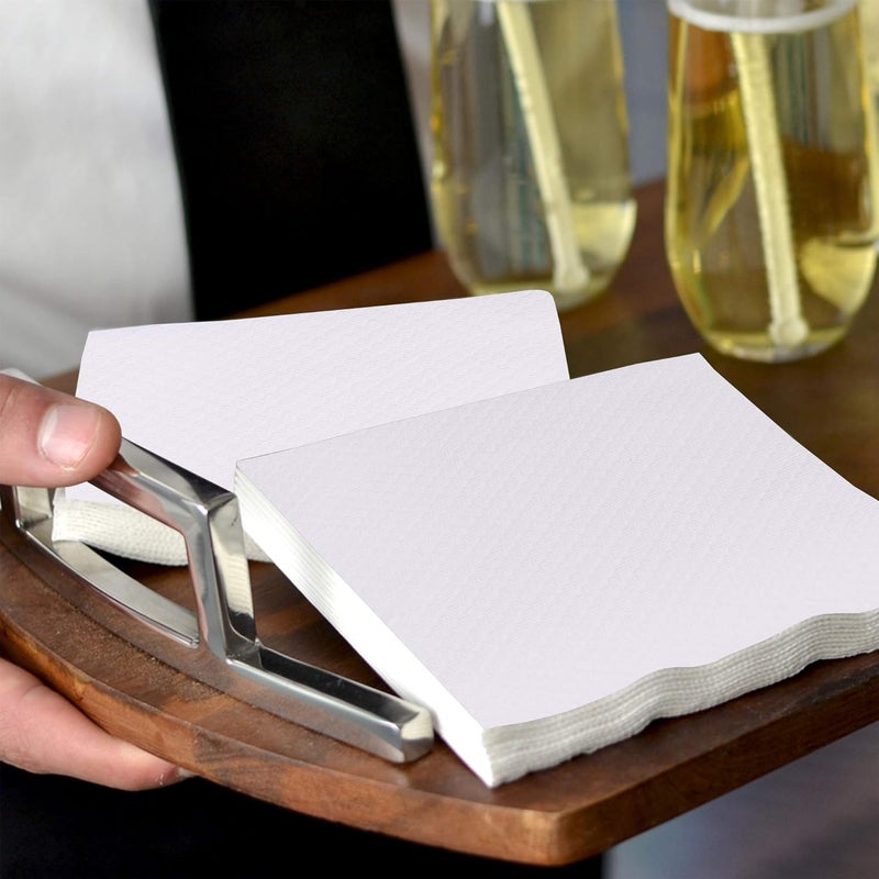 Beeta Velvet Paper Table Top Napkins Tissue, 30 x 30 Cm (Pack of 6) 300 Napkins -Each 2 Ply - 100% Natural Cellulose Fiber - Image 5