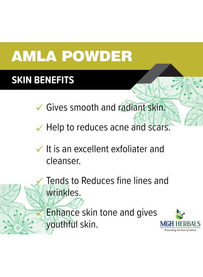 MGH Herbals Pure Amla Indian Gooseberry Powder For Hair Growth | 100% Natural, No Preservatives (250 Gram)  - Image 5