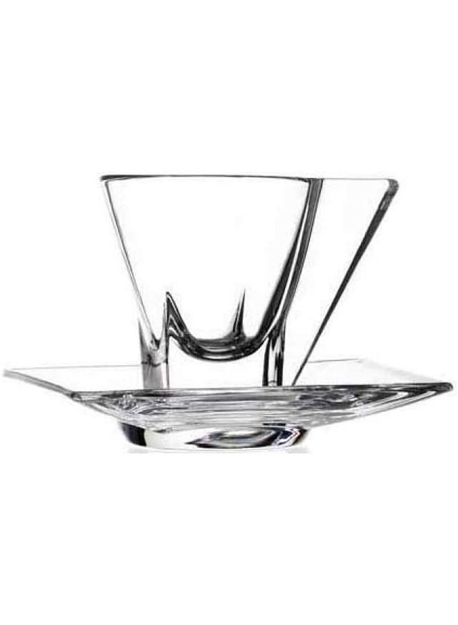 RCR Pack of 2 Cappuccino Fusion Cups with Saucer 2 Pieces
