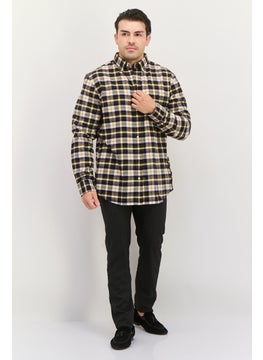 GANT Men Regular Fit Long Sleeve Plaid Casual Shirts, Navy  - Image 2