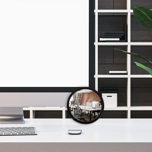 Aogigigio 2pcs Office Cubicle Mirrors - Adjustable Monitor Mirror to See Behind You, 2.3inch - Image 5