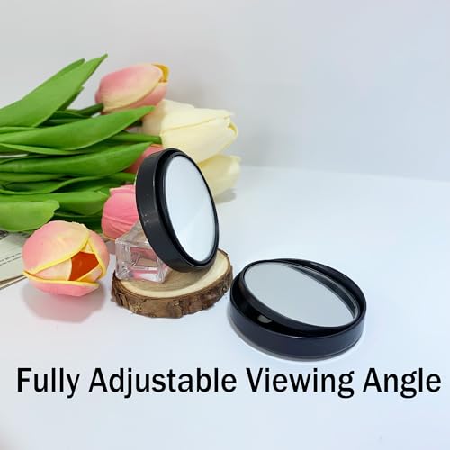 Aogigigio 2pcs Office Cubicle Mirrors - Adjustable Monitor Mirror to See Behind You, 2.3inch - Image 4