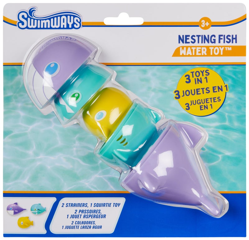SwimWays Nesting Fish Water Toy Kids Pool Accessories Swimming Pool Toys 3in1 FishThemed Pool Toys for Kids Ages 3 Up - Image 2