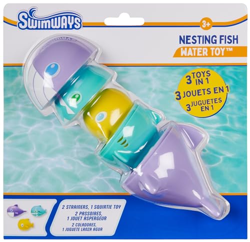 SwimWays Nesting Fish Water Toy Kids Pool Accessories Swimming Pool Toys 3in1 FishThemed Pool Toys for Kids Ages 3 Up - Image 1