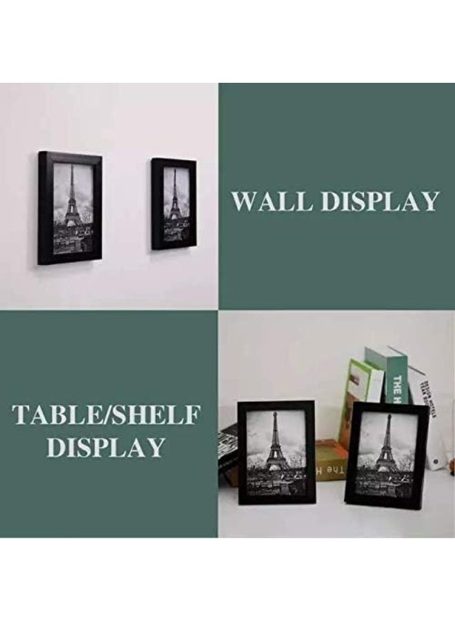Decorhills DECORHILLS FRAMES & DECOR Picture Frame Set of 17, 5x7 Picture, Display Pictures 5x7 Without Mat, Multi Photo Collage for Wall or Tabletop Display Black  - Image 3