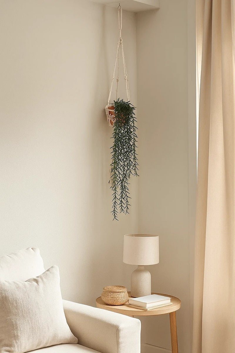 لوفت نبات متساقط معلق، قطر 10 × ارتفاع 92 سم، أخضر-189103 - Image 1