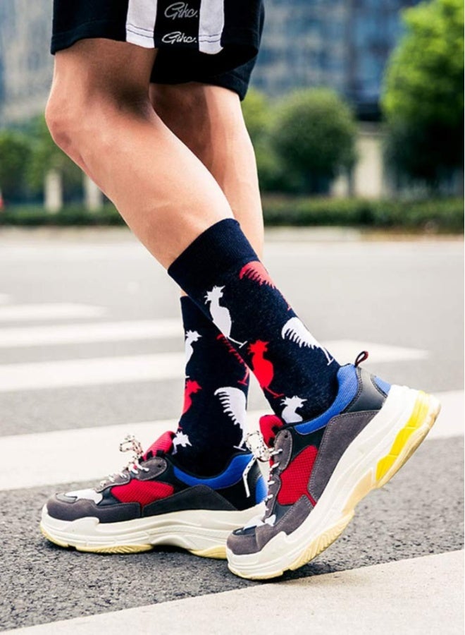 6 PCS Mens Funny Socks for Women Men Winter Crazy Fun Crew Novelty Socks - Image 2