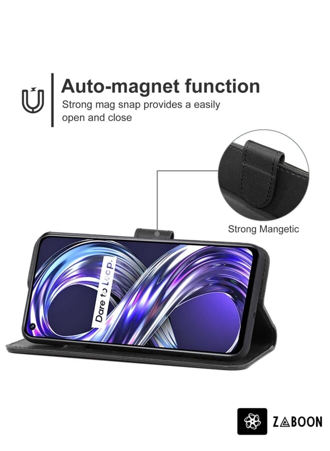 Zaboon Leather  Protective Case Cover For OPPO Realme 8i - Image 4