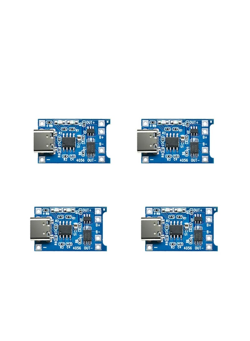 5V 1A  Type- c TP4056 18650 Lithium-Battery Charger Module Charging Board With Protection Dual Functions 1A Li-ion