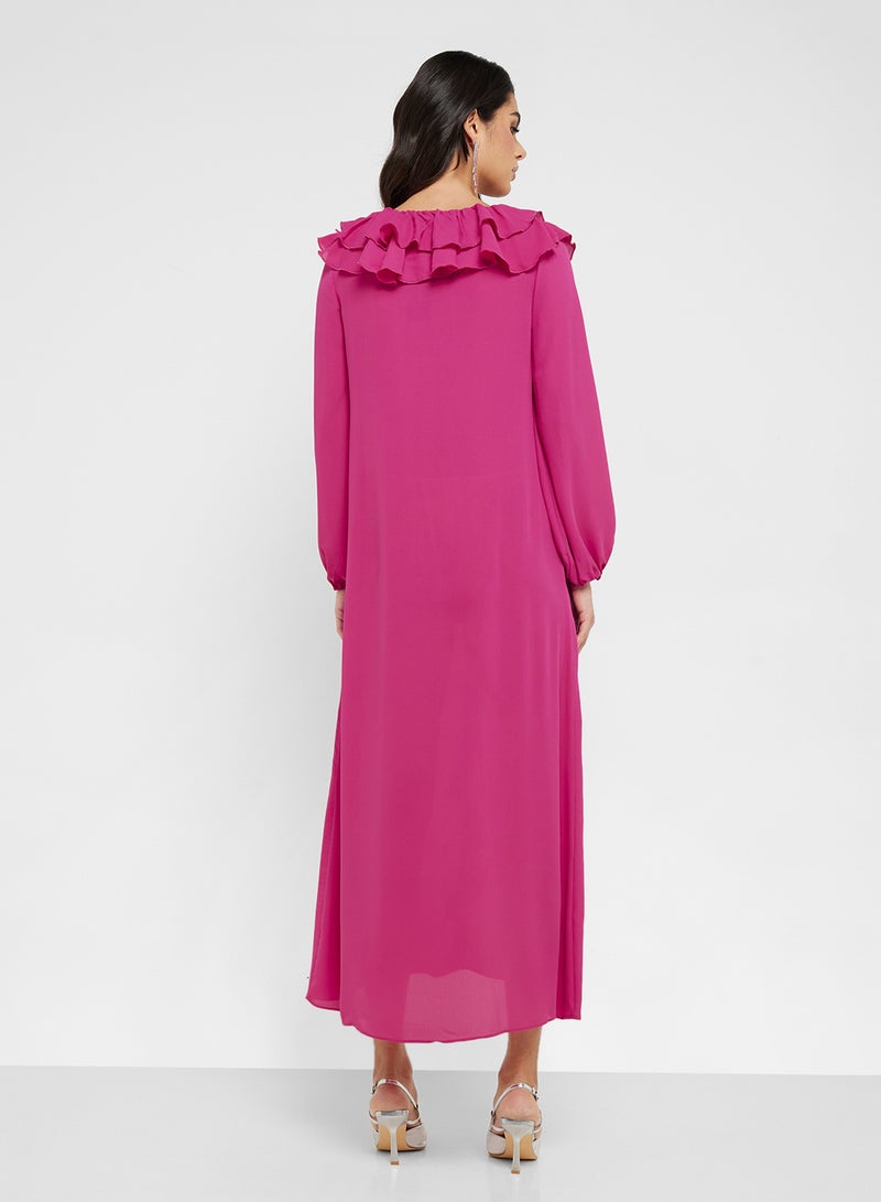 فيرو مودا فستان ماكسي مكشكش - Image 2