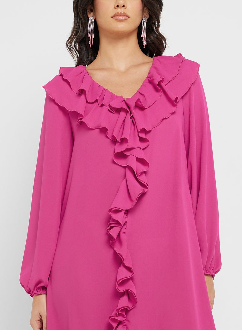 فيرو مودا فستان ماكسي مكشكش - Image 3