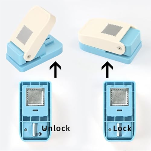 BBLING 1.5x1.25 inch Stamp Puncher Lever Type Paper Punching Machine, Used for Making Scrapbook DIY Card Making Crafts (Cannot Cut Fabric) - Image 3
