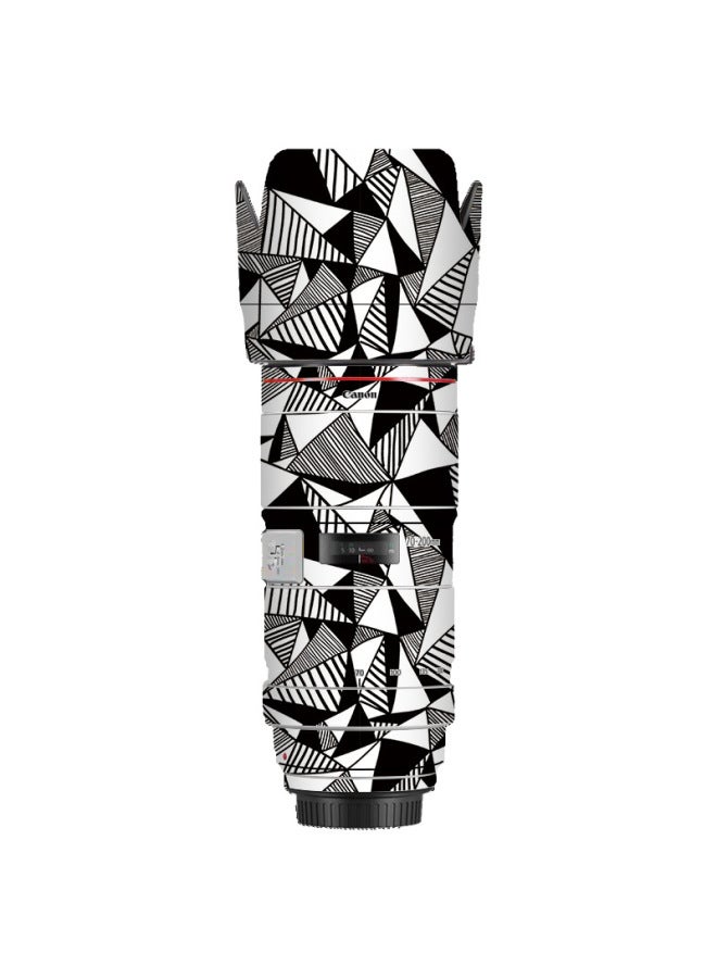 Loquat Walking Donkey Is Suitable For Canon EF70-200 F2.8L IS Generation Anti-shake Lens Protection Film Color Change Film-Color:black And White Triangle - Image 1