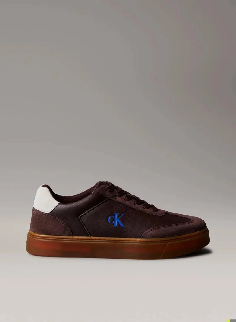 Tumbled Leather Flexible Sole Trainers