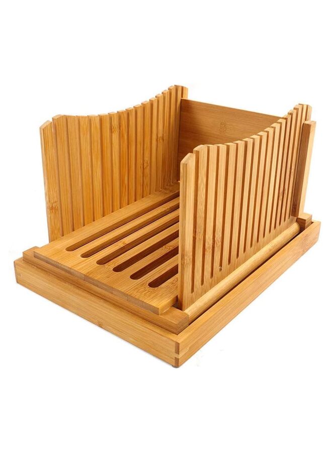 قطاعة الخبز؟قطاعة الخبز للخبز المنزلي، قابلة للطي وتعديل عرض التقطيع باستخدام لوح تقطيع الخيزران القوي، يصبح تقطيع الخبز أو حتى شرائح الخبز أمرًا سهلاً. - Image 1