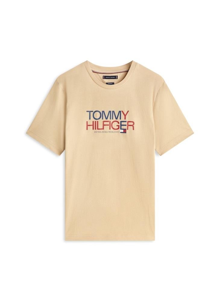 TOMMY HILFIGER Logo Graphic Crew Neck T-Shirt - Image 5