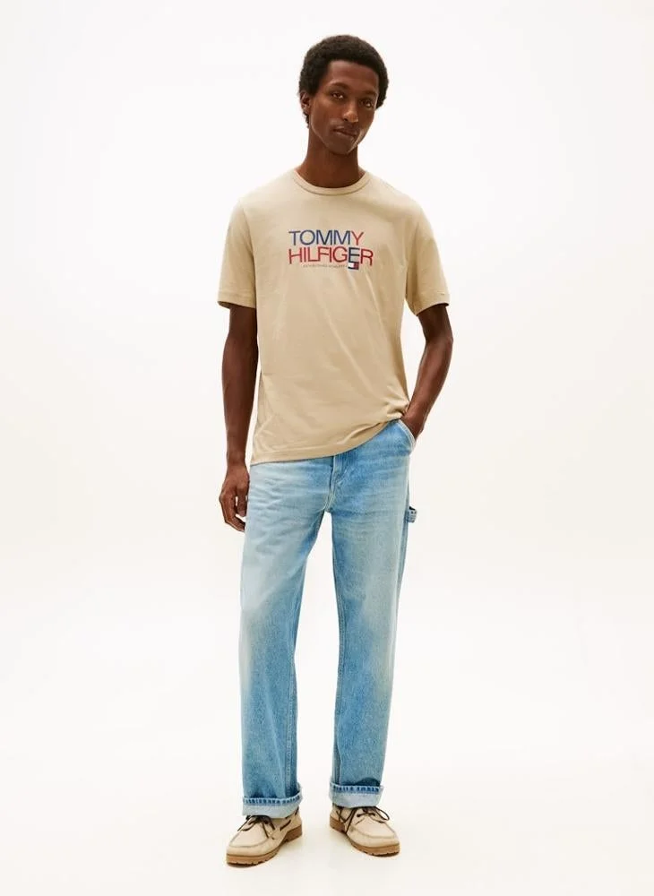 TOMMY HILFIGER  Logo Graphic Crew Neck T-Shirt for Men | Best Price UAE