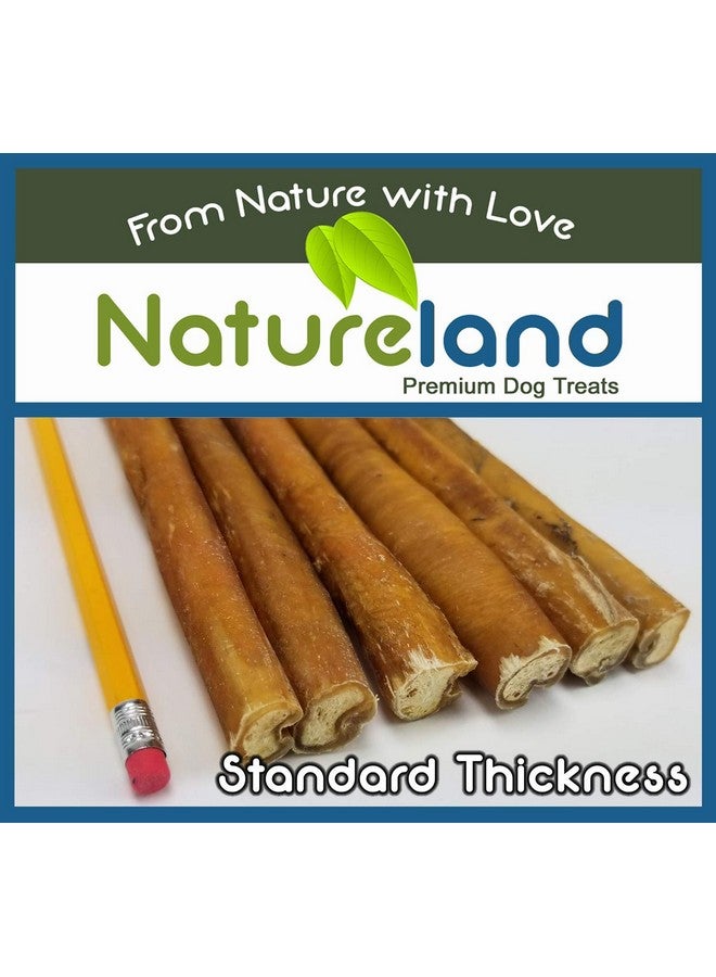 Natureland 6" Bully Sticks Standard Thickness - All-Natural, Free-Range, Grass-Fed, 100% Beef Dog Chews (6" Standard Thickness - 10 Pack) - Image 3
