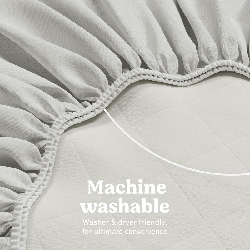 Graco Premium Waterproof Crib and Toddler Mattress Protector - GREENGUARD Gold Certified, Machine-Washable, Fits Standard Crib & Toddler Mattresses - Image 4