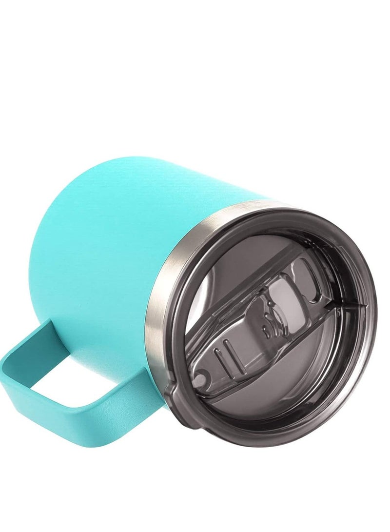 Y&D Coffee Mug 12 Oz Mint Green Stainless Steel Insulated with Handle Double Wall Vacuum Travel Tumbler Cup Sliding Lid for Hot and Cold Drinks Tea  - Image 1