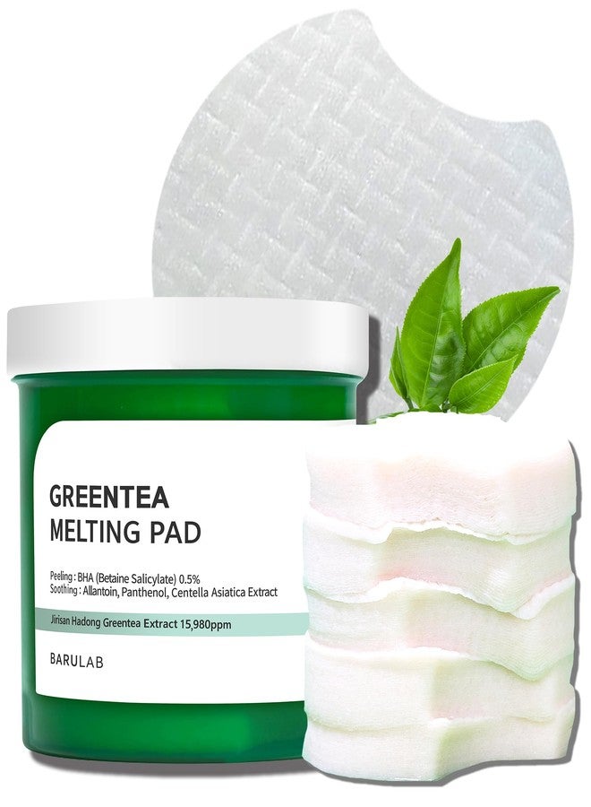 Barulab Green Tea BHA Melting Toner Pads w/Centella Asiatica - 150 Large Pads Soothing Hydrating Moisturizing 13 Oz | All Skin Types | Anti-blemish Daily Care Gentle Mild Peeling Exfoliating Korean Skincare - Image 1