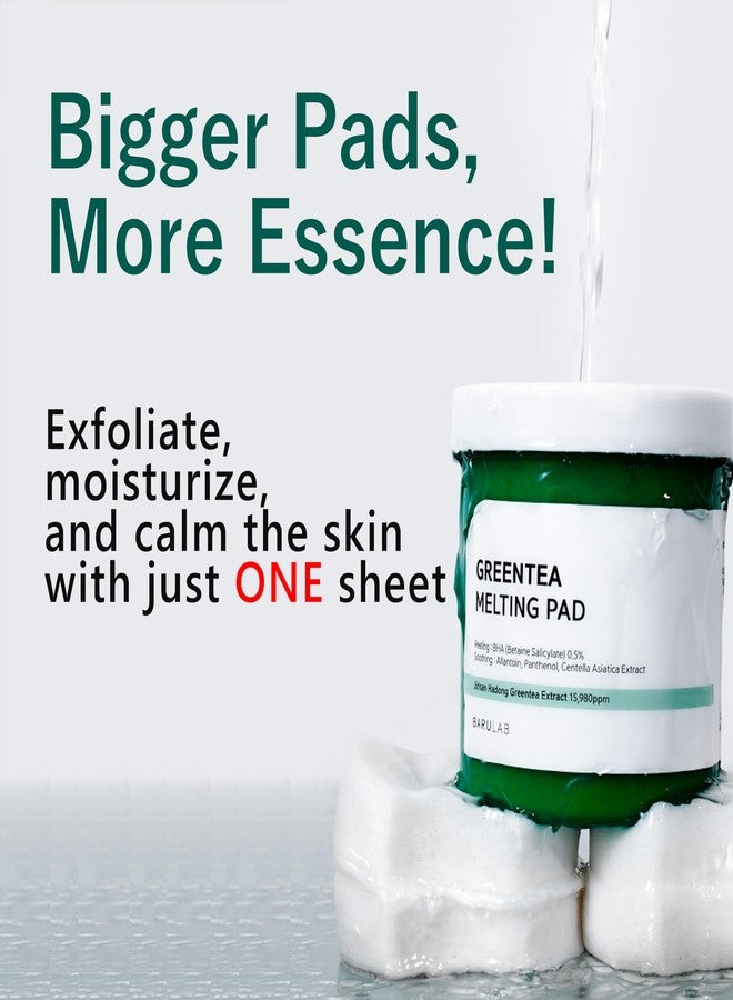 Barulab Green Tea BHA Melting Toner Pads w/Centella Asiatica - 150 Large Pads Soothing Hydrating Moisturizing 13 Oz | All Skin Types | Anti-blemish Daily Care Gentle Mild Peeling Exfoliating Korean Skincare - Image 5