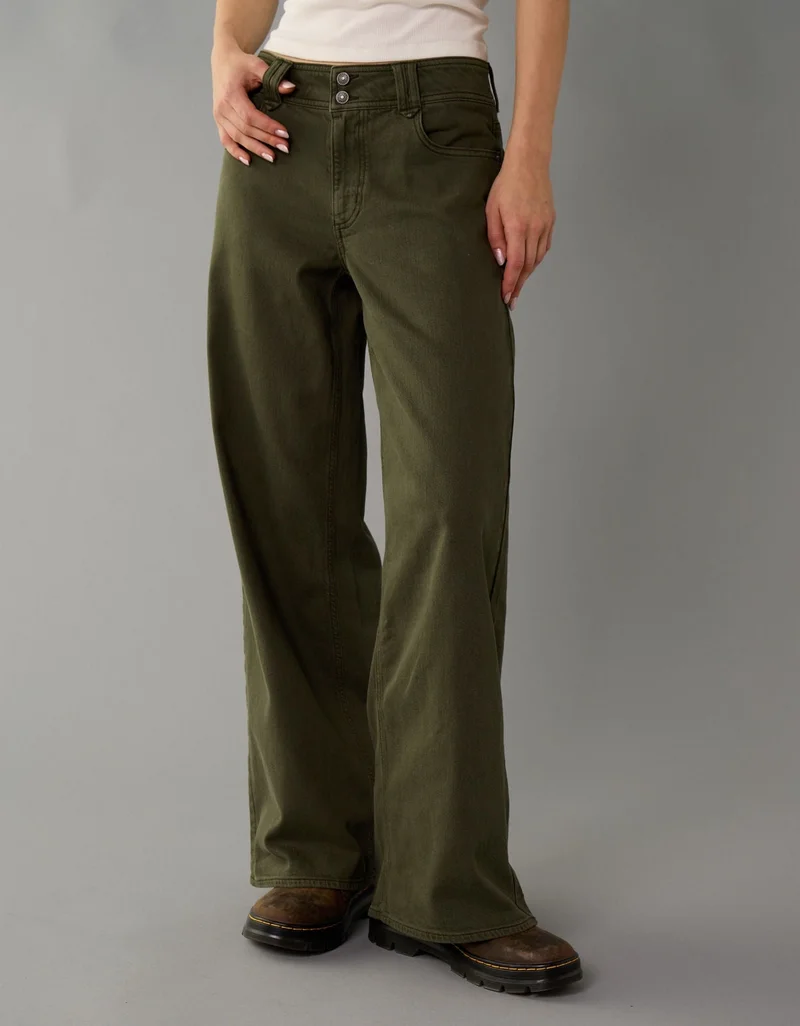 American Eagle AE Low-Rise Baggy Wide-Leg Pant