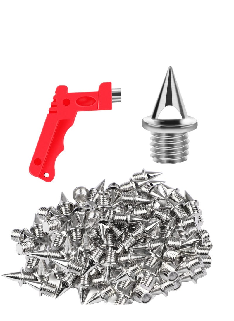 KASTWAVE - Spike Replacement Spikes, Track and Field Spikes Golf Shoes Cross Country Spikes with Spike Wrench for Sprint Sports Sprint Track Shoes Training (110 Pcs) - Image 1