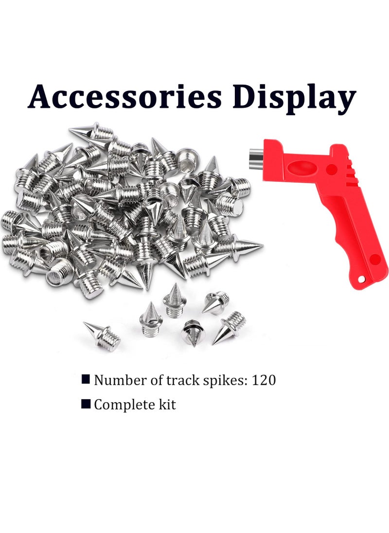 KASTWAVE - Spike Replacement Spikes, Track and Field Spikes Golf Shoes Cross Country Spikes with Spike Wrench for Sprint Sports Sprint Track Shoes Training (110 Pcs) - Image 1