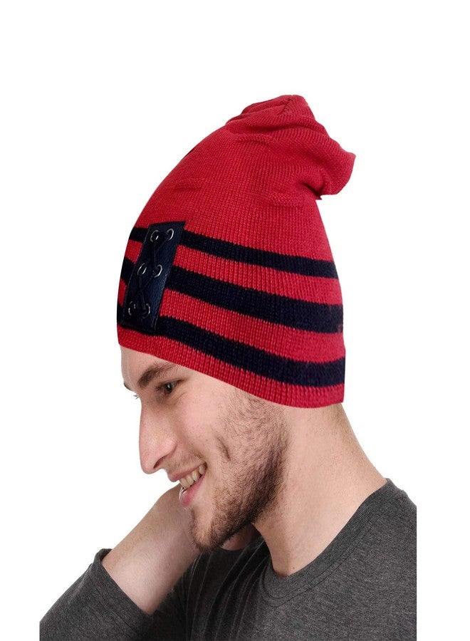Cap Boy's Designer Beanie (Red) - Image 1