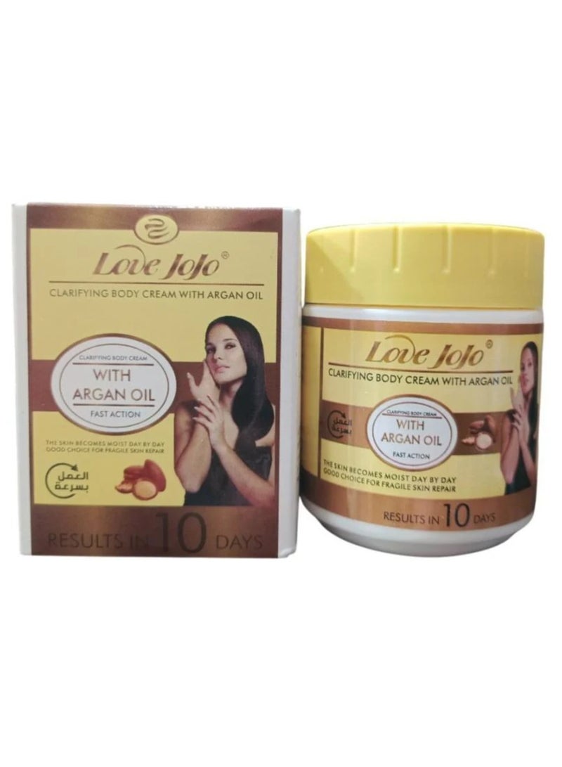Love Moisturizing skin cream with argan oil