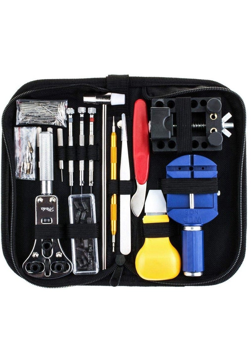 147Pcs Watch Repair Tool Kit Set Case Opener Link Spring Bar Remover Tweezer